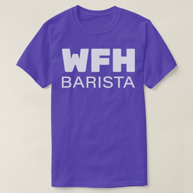 WFH arbeitet mit Zuhause 3 T-Shirt (Design vorne)