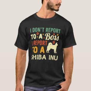 WFH Shiba Inu Chef Kollege Arbeiten Von Zu Hause H T-Shirt