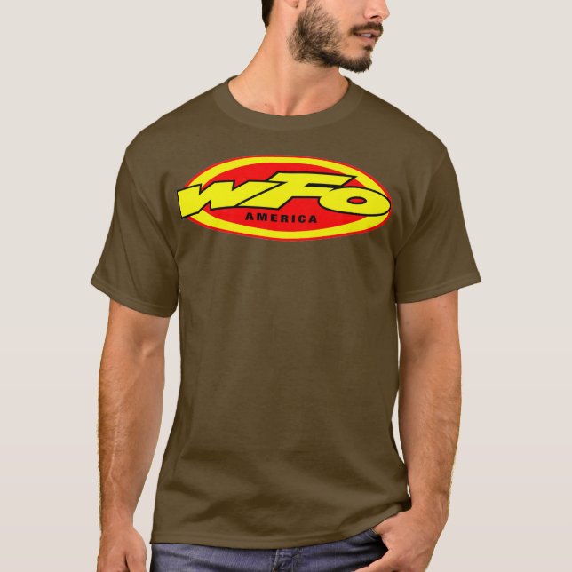 WFO Factory Motocross Racer Dirt Bike Rider T-Shirt (Vorderseite)