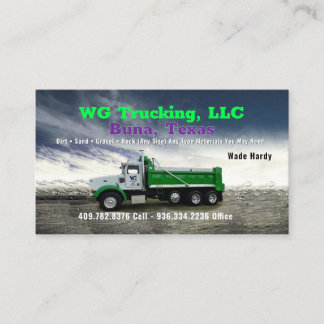 WG Truck Business Card Visitenkarte