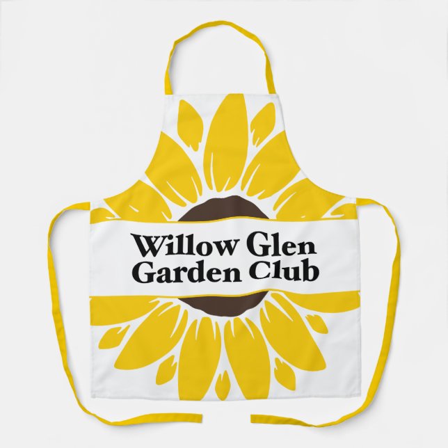 WGGC-Schürze mit gelben Gurten Schürze (Vorderseite)