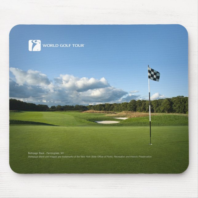 WGT Bethpage schwarzes Mousepad 01 (Vorne)