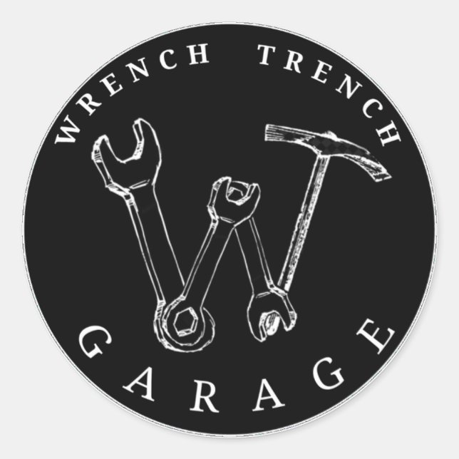 WGT Black Logo Sticker (Vorderseite)