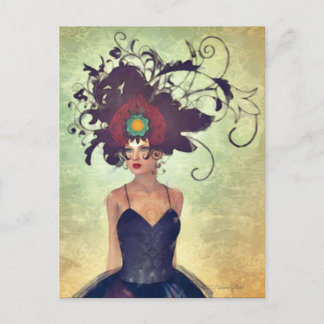 WH 002 Surreal Gothic Art Postcard Postkarte