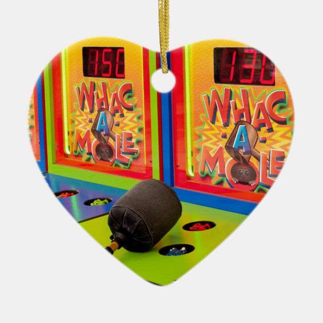 Whac A Mole Arcade Game Keramikornament (Vorne)