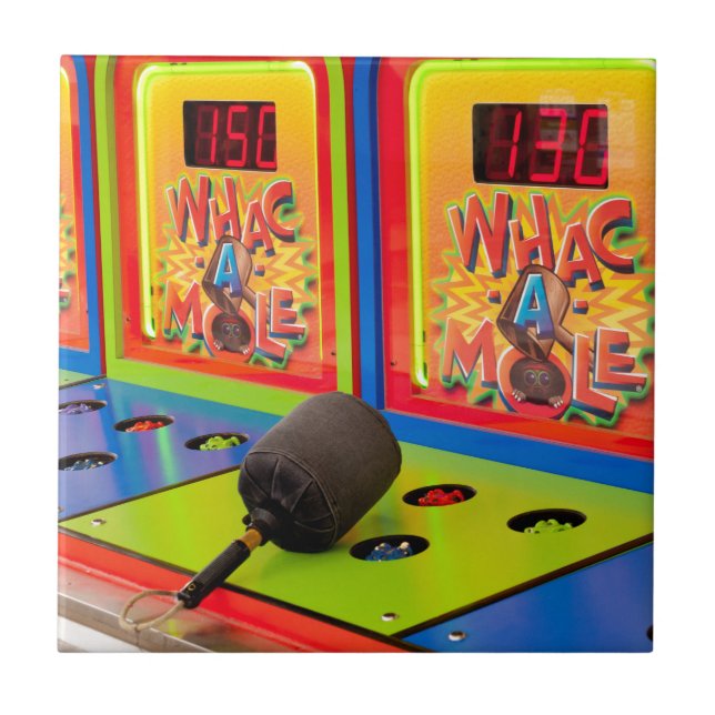 Whach A Mole Arcade Game Fliese (Vorderseite)