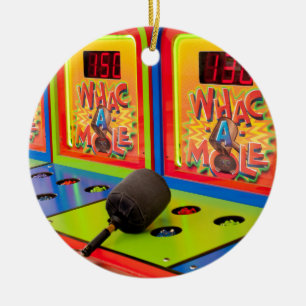Whach A Mole Arcade Game Keramikornament