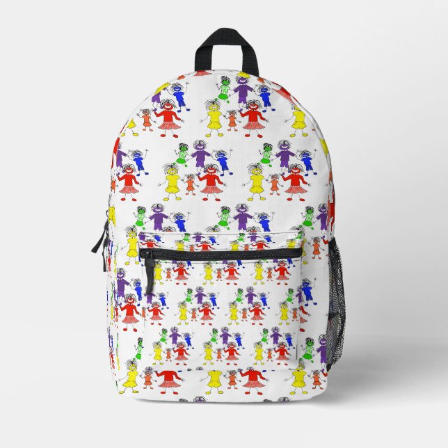 Whack-A-Do Bedruckter Rucksack (Vorderseite)