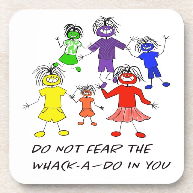 Whack-A-Do Getränkeuntersetzer (Vorderseite)