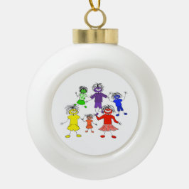Whack-A-Do Keramik Kugel-Ornament