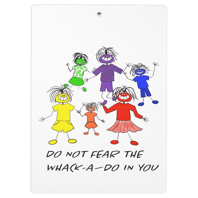 Whack-A-Do Klemmbrett (Rückseite)