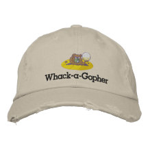 Whack-A-Gopher bestickt Funny Golf Cap Design