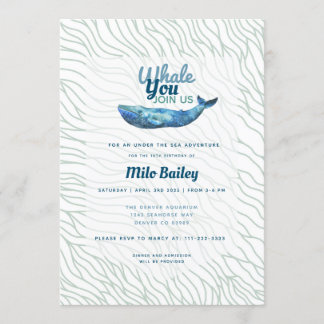 Whale Adventure | Ozean | Unter dem Meer Geburtsta Einladung