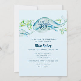 Whale Adventure | Ozean | Unter dem Meer Geburtsta Einladung