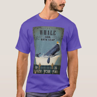 Whale amp CO Badeseife waschen Sie Ihre Paws Whale T-Shirt