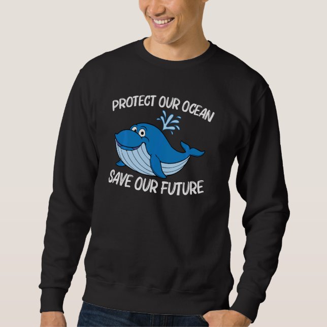 Whale Art for Men Orca Narwhal Blue Whales P Sweatshirt (Vorderseite)