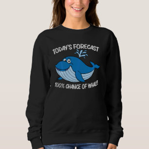 Whale Art for Men Orca Narwhal Blue Whales P Sweatshirt