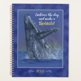 Whale Art with Fun Sprichwort Weekly/Daily Planer