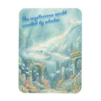 Whale Atlantis Underwater Fantasy Magnet
