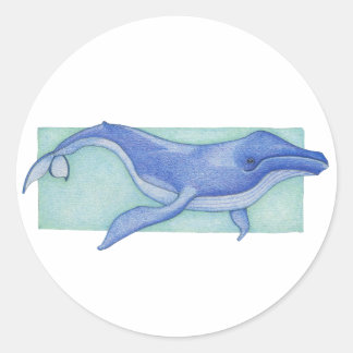 Whale-Aufkleber Runder Aufkleber