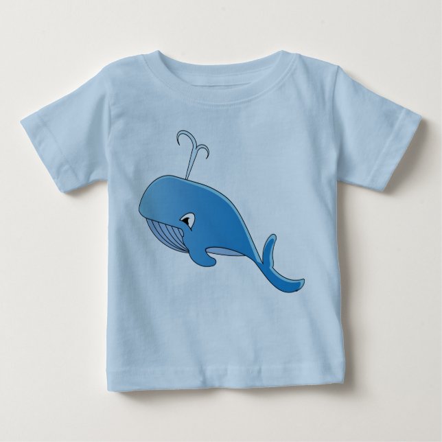 Whale - Baby Fine Jersey T - Shirt (Vorderseite)