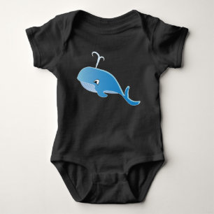 Whale - Baby Jersey Bodysuit Strampler