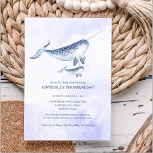 Whale Baby Shower Invasion - Nautical Sea Ocean