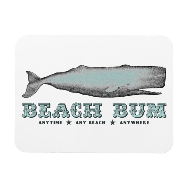 Whale Beach Bum Magnet (Horizontal)