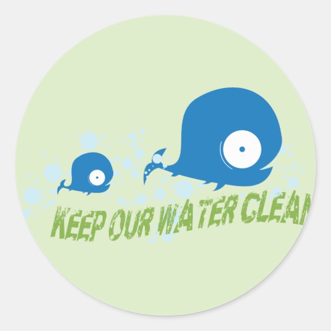 Whale Bio Planet Stickers (Vorderseite)