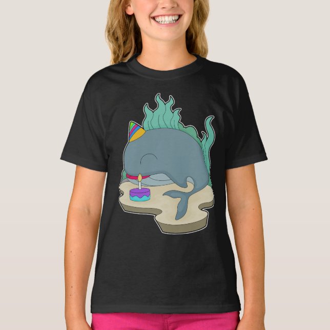 Whale Birthday Cake T-Shirt (Vorderseite)