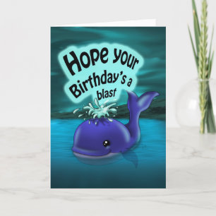 Whale Birthday Karte