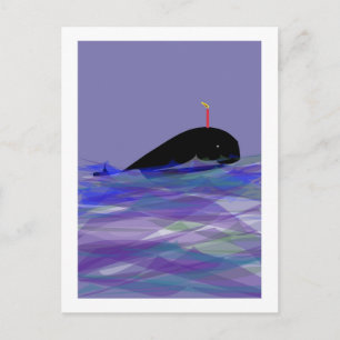 Whale Birthday Postkarte