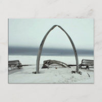 Whale Bone Rib Arc and Skin Boat Frames at Barrow
