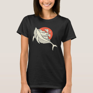 Whale Carrying Mountain  Orca Mountain Vintage Ret T-Shirt