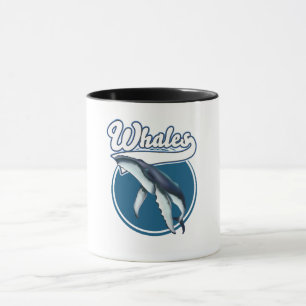Whale-Cartoon-Logo Tasse