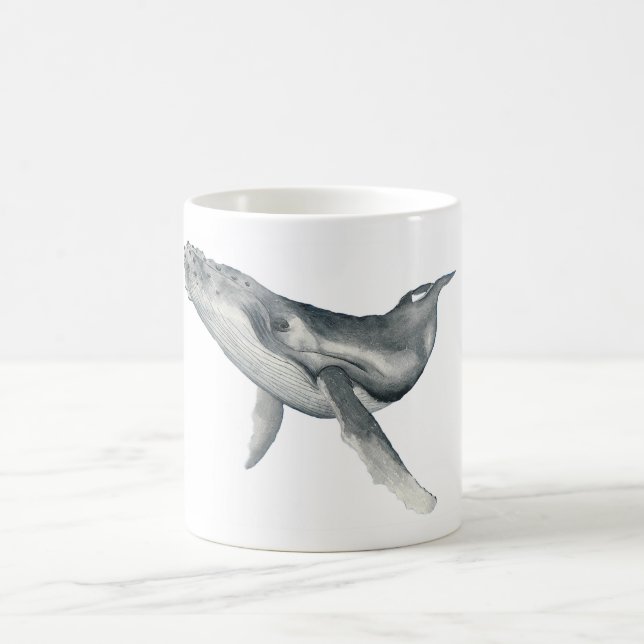Whale Cup für Wasserfarbe Humpback Kaffeetasse (Mittel)