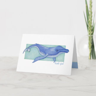 Whale Dankeschön-Karte Dankeskarte