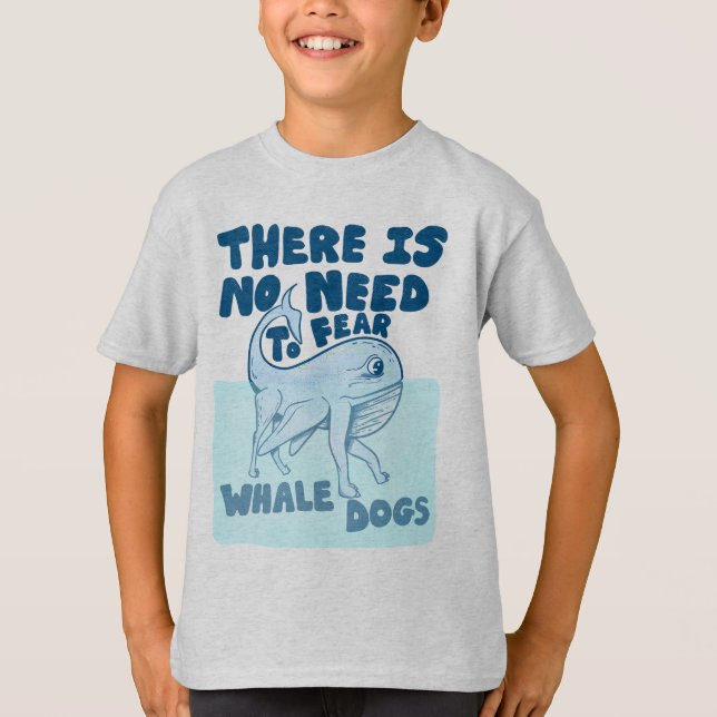 Whale Dog funny creature T-Shirt (Vorderseite)