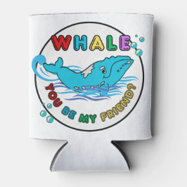 Whale du bist mein Freund Blue Bubble Humpback Wha Dosenkühler
