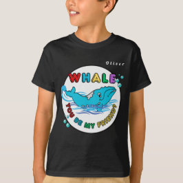 Whale du bist mein Freund Blue Bubble Humpback Wha T-Shirt