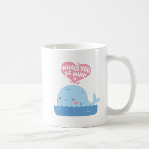 Whale du bist meine Niedliche Liebe Bekenntnis Kaffeetasse