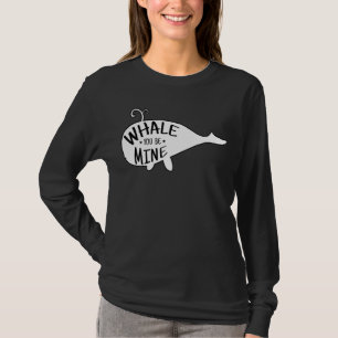 Whale du bist meine Niedliche Orca Blue Whale Silh T-Shirt
