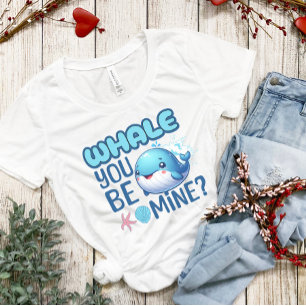 Whale du bist meine Whale Pun Liebe Tri-Blend Shirt