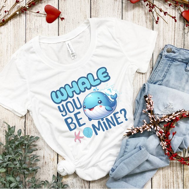 Whale du bist meine Whale Pun Liebe Tri-Blend Shirt (Von Creator hochgeladen)