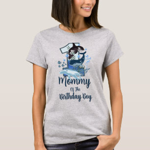 Whale Erster Geburtstag Frauen Hemden Mama T-Shirt