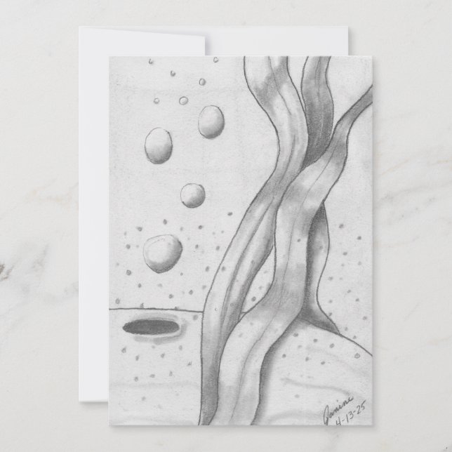 Whale Feiertagskarte (Vorderseite)