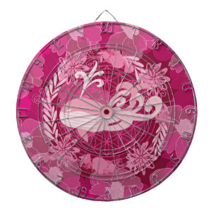 Whale flower of life dartscheibe
