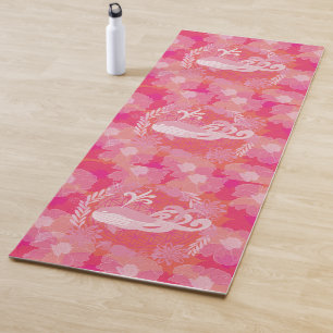Whale flower of life yogamatte