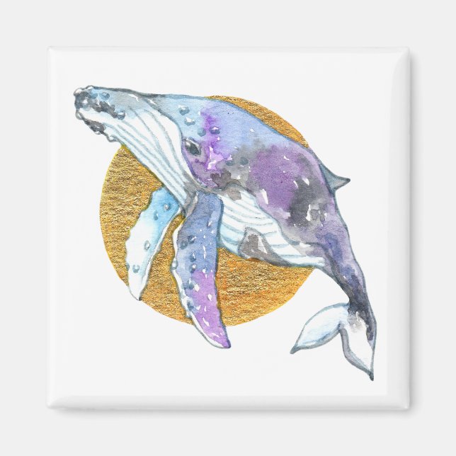 Whale Fly Magnet (Vorne)