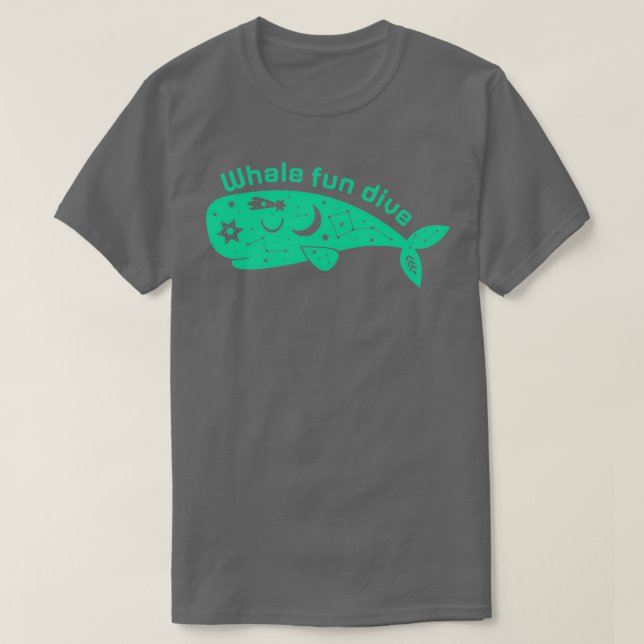 Whale fun diving No8 T-Shirt (Design vorne)